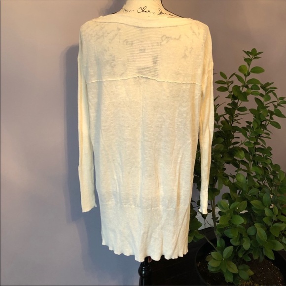 Free People Ribbed Lace Trim Pullover - Picture 3 of 6